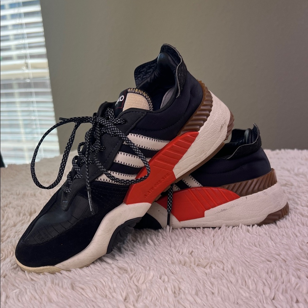 Adidas x Alexander Wang Turnout Trainer in Black,White, and  Orange size 6